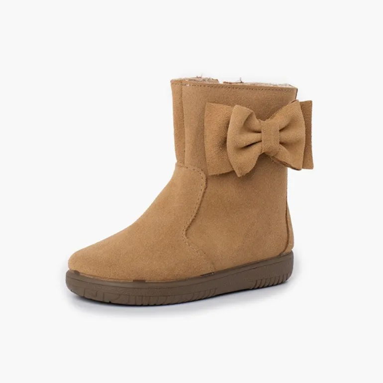 Menina Pisamonas Botas Menina Camurca Laco Lateral Grande