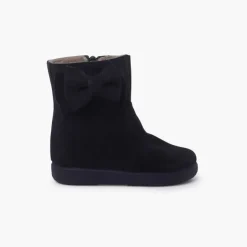 Menina Pisamonas Botas Menina Camurca Laco Lateral Grande