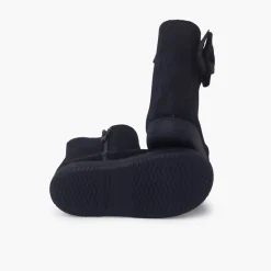Menina Pisamonas Botas Menina Camurca Laco Lateral Grande