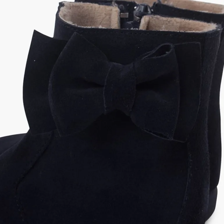 Menina Pisamonas Botas Menina Camurca Laco Lateral Grande