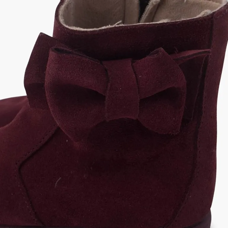 Menina Pisamonas Botas Menina Camurca Laco Lateral Grande