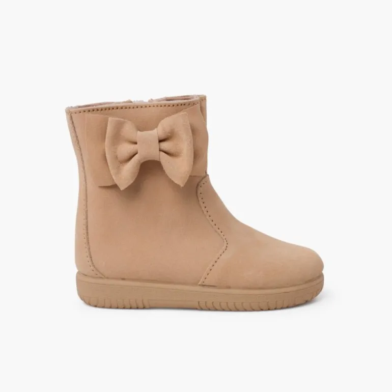 Menina Pisamonas Botas Menina Camurca Laco Lateral Grande