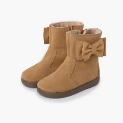 Menina Pisamonas Botas Menina Camurca Laco Lateral Grande