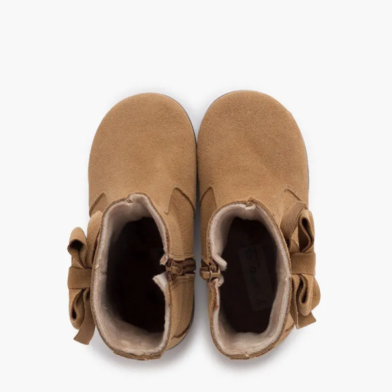 Menina Pisamonas Botas Menina Camurca Laco Lateral Grande