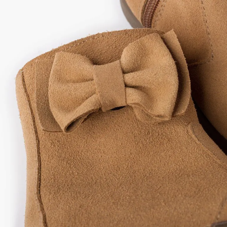 Menina Pisamonas Botas Menina Camurca Laco Lateral Grande