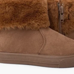 Menina Pisamonas Botas Menina Cano Dobrado Pelo