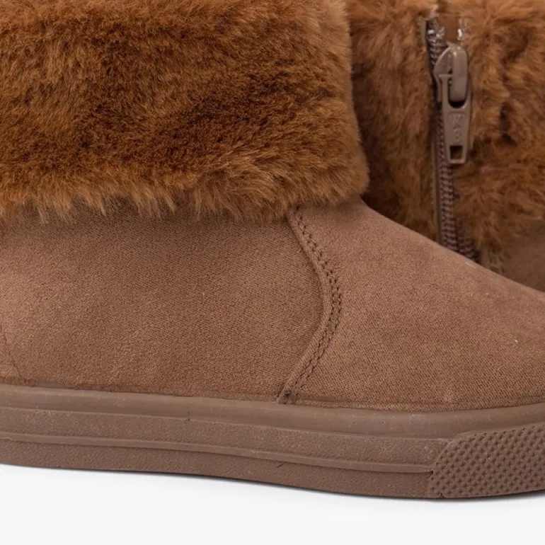 Menina Pisamonas Botas Menina Cano Dobrado Pelo