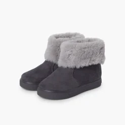 Menina Pisamonas Botas Menina Cano Dobrado Pelo