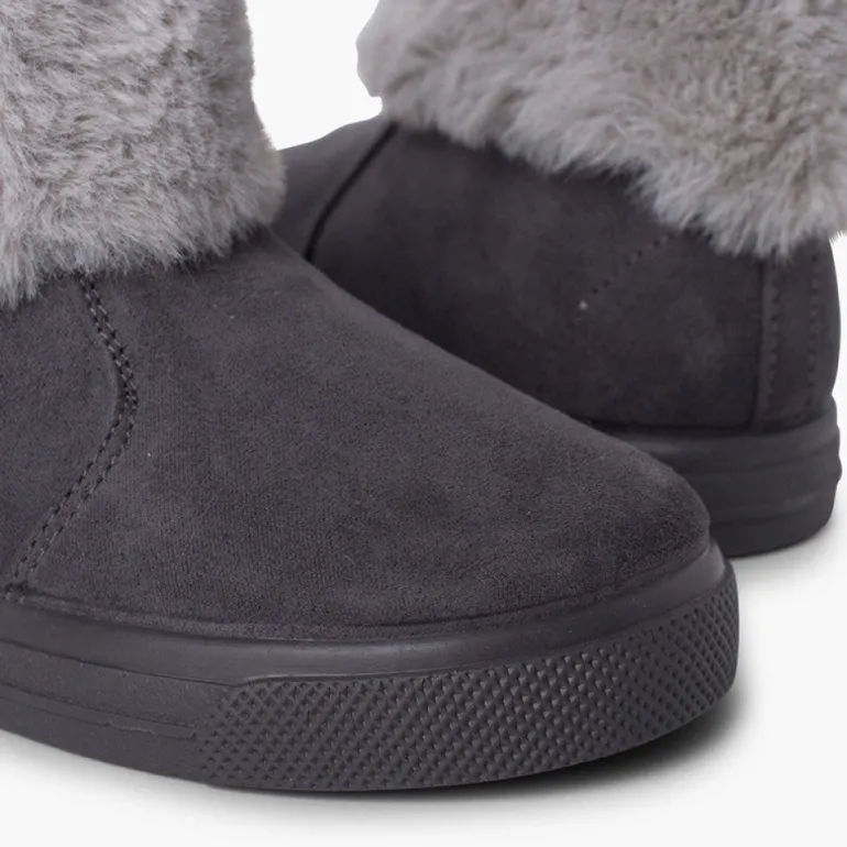 Menina Pisamonas Botas Menina Cano Dobrado Pelo