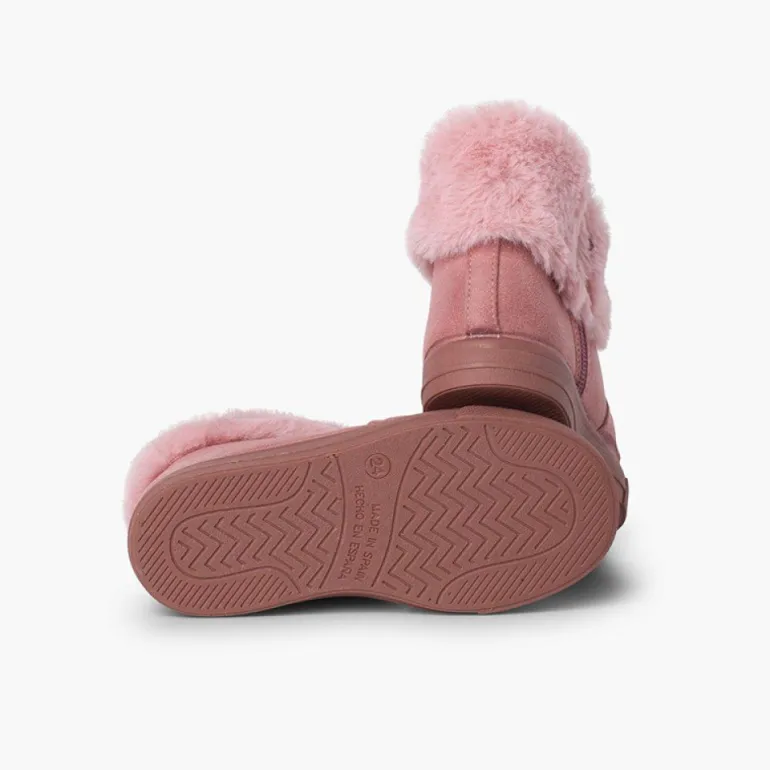 Menina Pisamonas Botas Menina Cano Dobrado Pelo