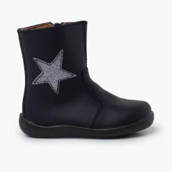 Menina Pisamonas Botas Menina Estrela Pele Lavavel