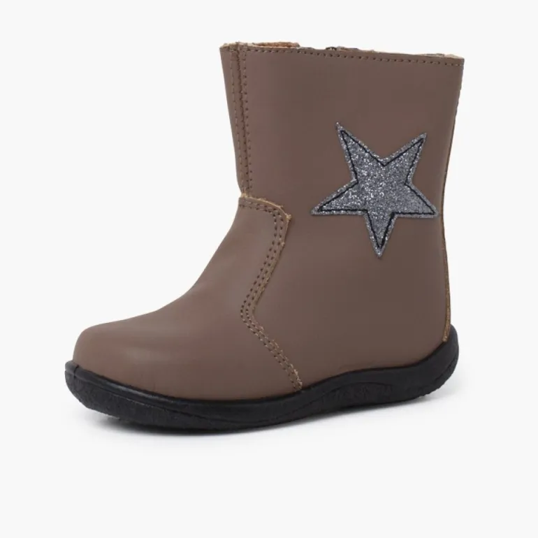 Menina Pisamonas Botas Menina Estrela Pele Lavavel