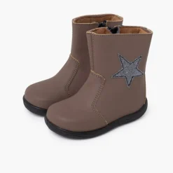 Menina Pisamonas Botas Menina Estrela Pele Lavavel