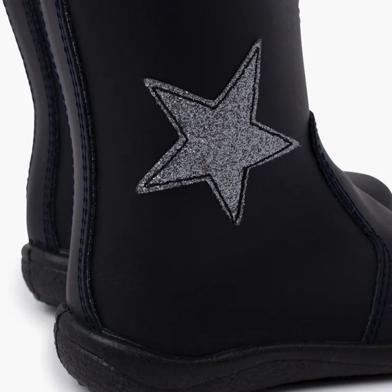 Menina Pisamonas Botas Menina Estrela Pele Lavavel