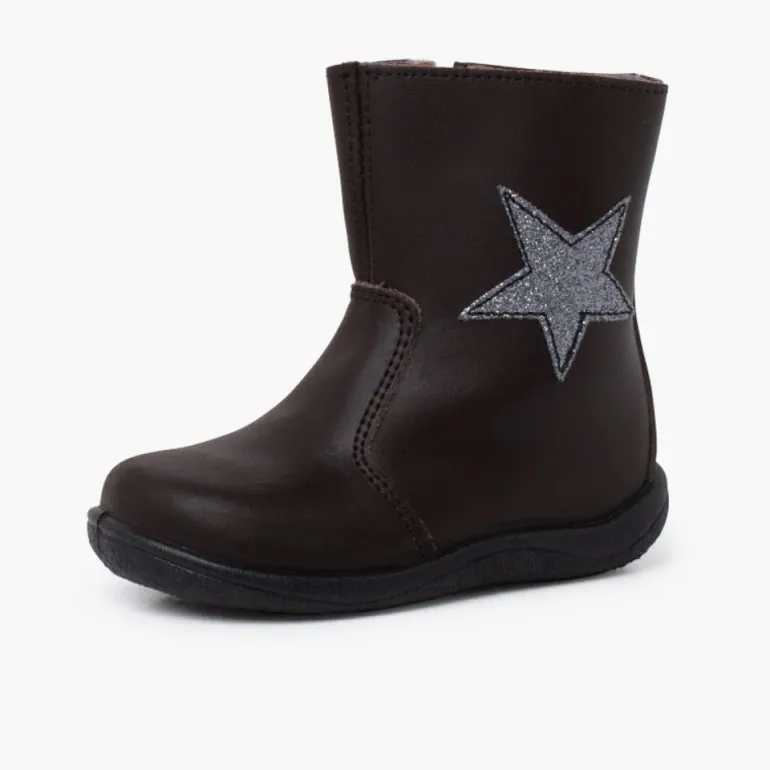 Menina Pisamonas Botas Menina Estrela Pele Lavavel