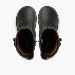 Menina Pisamonas Botas Menina Pele E Camurca Berloques