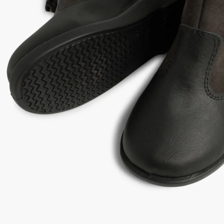 Menina Pisamonas Botas Menina Pele E Camurca Berloques