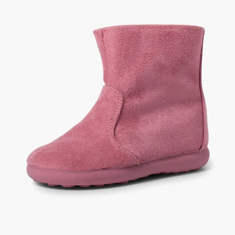 Menina Pisamonas Botas Menina Tipo Camurca Com Fecho-Eclair