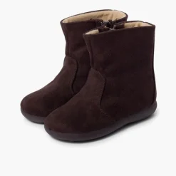 Menina Pisamonas Botas Menina Tipo Camurca Com Fecho-Eclair