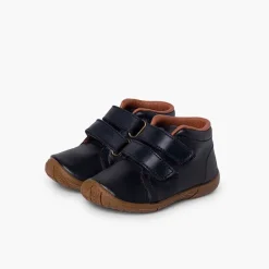 Menino Pisamonas Botas Pele Meninos Duplo Fecho Biqueira Reforcada