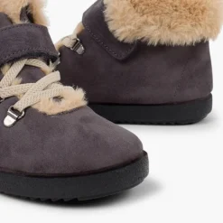 Menino Pisamonas Botas Pelo Criancas Tiras Aderentes Sola Dentada
