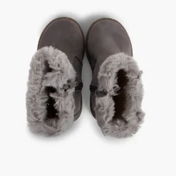 Menina Pisamonas Botas Pelo Meio Cano Com Fecho-Eclair