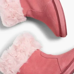 Menina Pisamonas Botas Pelo Meio Cano Com Fecho-Eclair