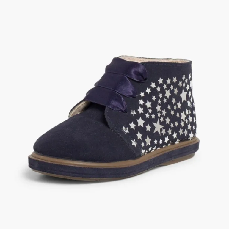 Menina Pisamonas Botas Primeiros Passos Com Estrelas