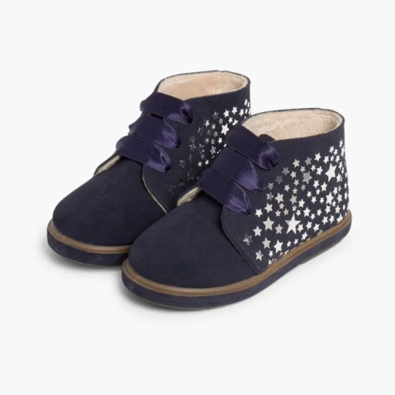 Menina Pisamonas Botas Primeiros Passos Com Estrelas