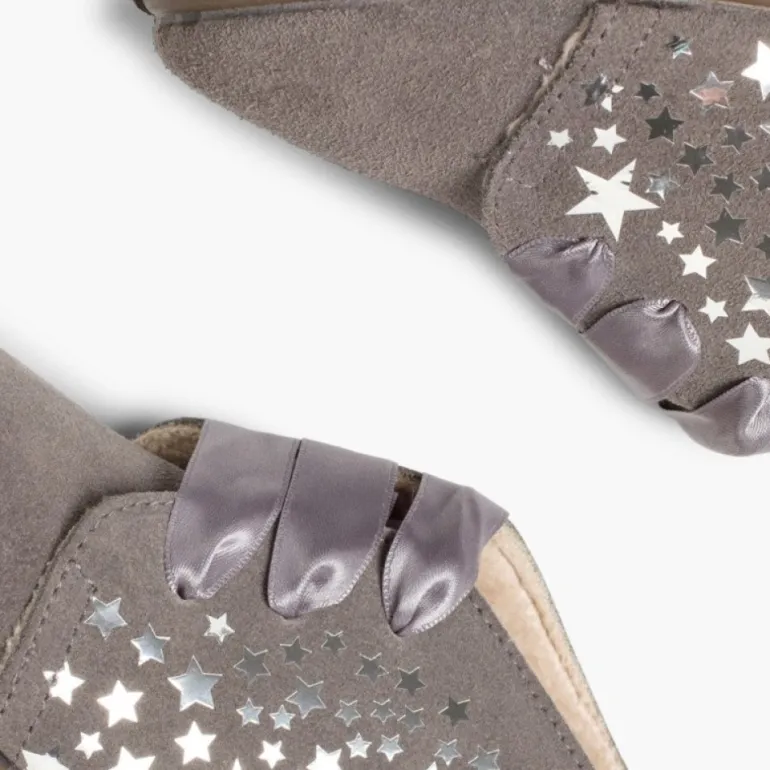 Menina Pisamonas Botas Primeiros Passos Com Estrelas