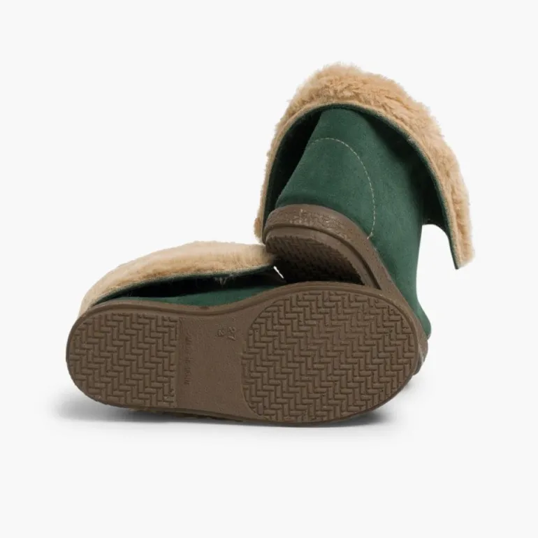 Menina Pisamonas Botas Quentinhas Cano Dobrado Para Criancas