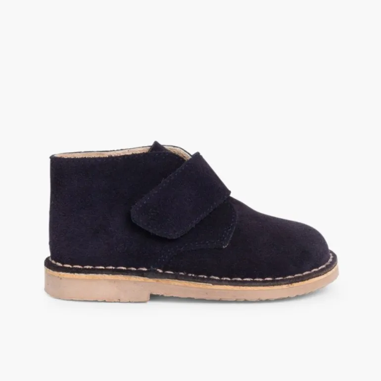 Menina Pisamonas Botas Safari Com Tiras Aderentes