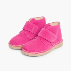 Menina Pisamonas Botas Safari Com Tiras Aderentes