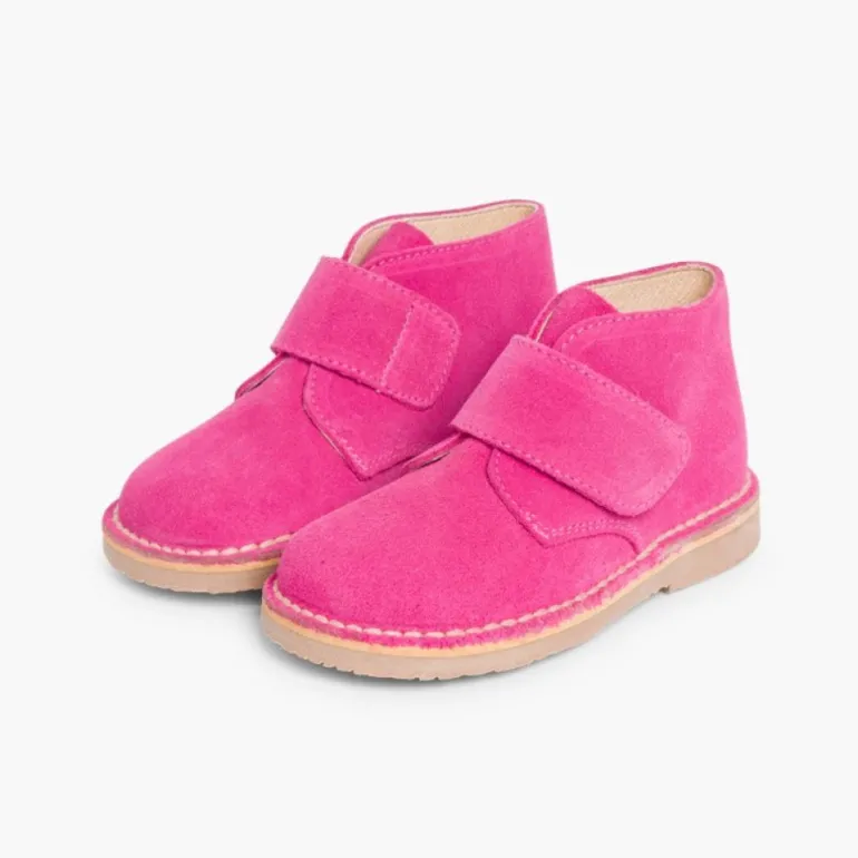 Menina Pisamonas Botas Safari Com Tiras Aderentes