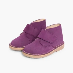 Menina Pisamonas Botas Safari Com Tiras Aderentes