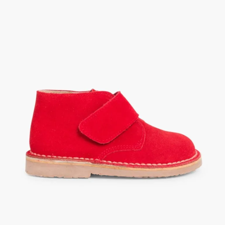 Menina Pisamonas Botas Safari Com Tiras Aderentes