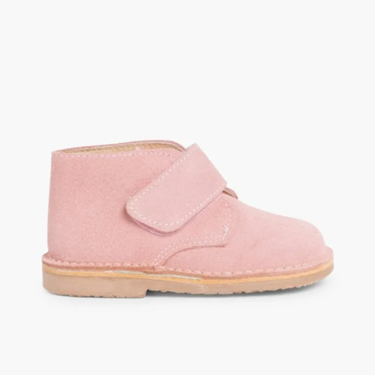 Menina Pisamonas Botas Safari Com Tiras Aderentes