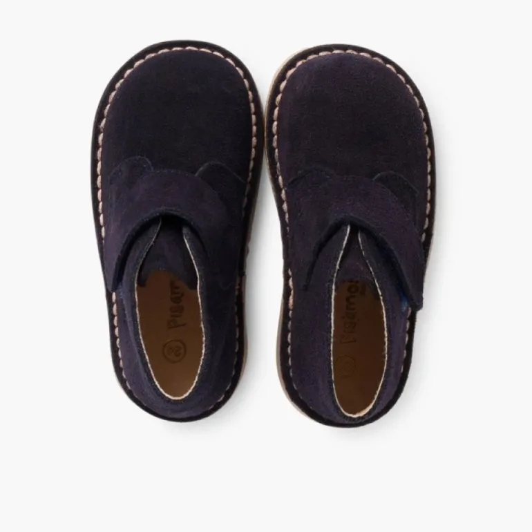 Menina Pisamonas Botas Safari Com Tiras Aderentes