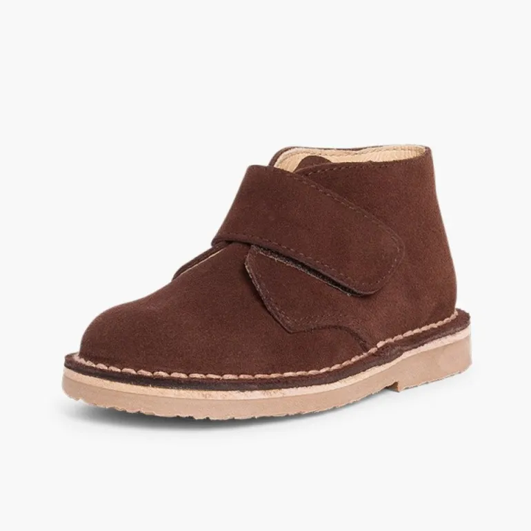 Menina Pisamonas Botas Safari Com Tiras Aderentes