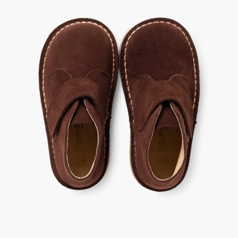Menina Pisamonas Botas Safari Com Tiras Aderentes