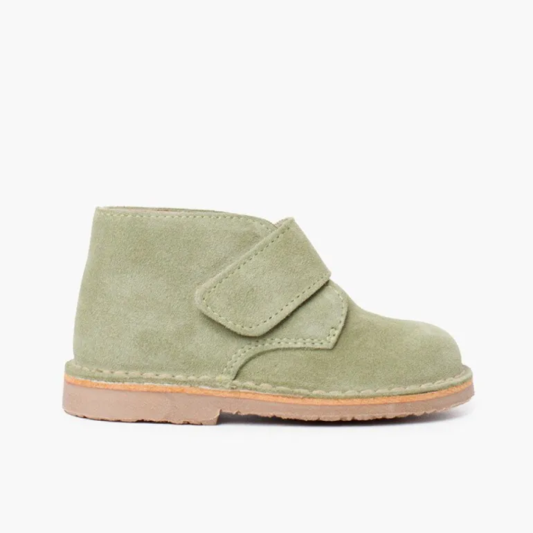 Menina Pisamonas Botas Safari Com Tiras Aderentes