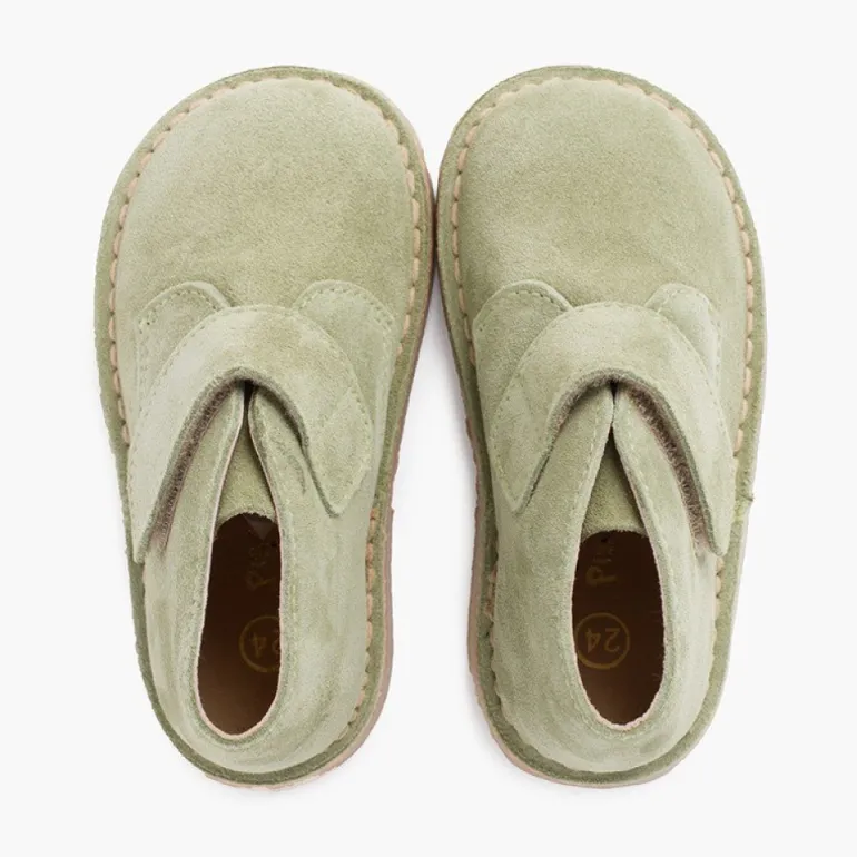 Menina Pisamonas Botas Safari Com Tiras Aderentes