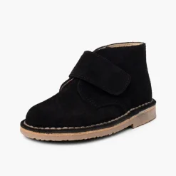 Menina Pisamonas Botas Safari Com Tiras Aderentes
