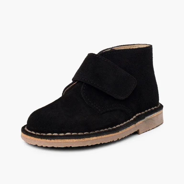 Menina Pisamonas Botas Safari Com Tiras Aderentes