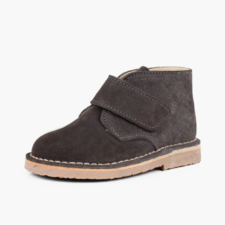 Menina Pisamonas Botas Safari Com Tiras Aderentes