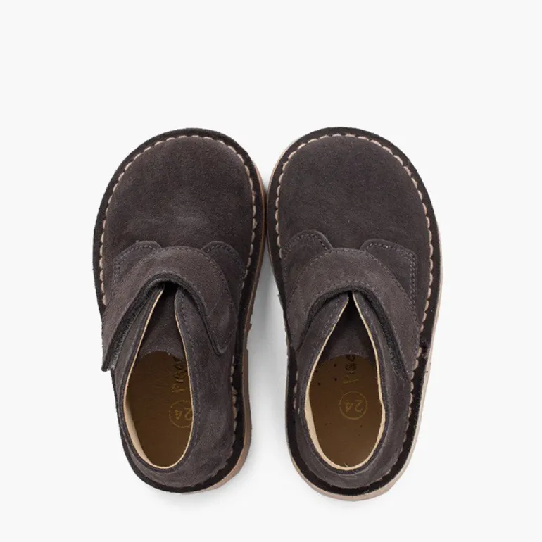 Menina Pisamonas Botas Safari Com Tiras Aderentes
