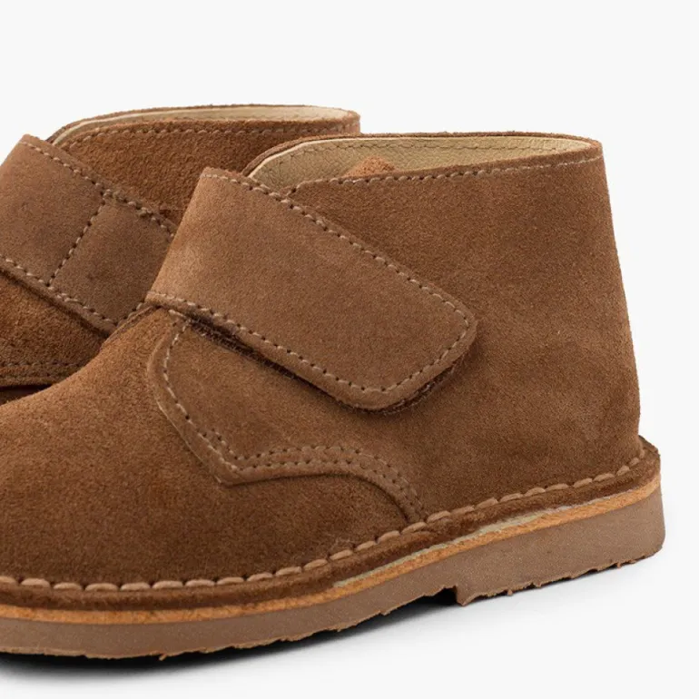 Menina Pisamonas Botas Safari Com Tiras Aderentes