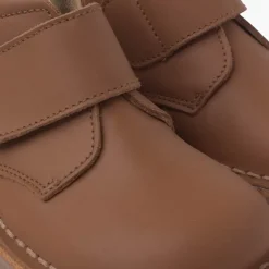 Menina Pisamonas Botas Safari Pele Com Tiras Aderentes