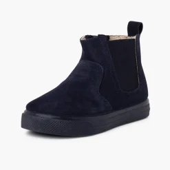 Menina Pisamonas Botas Sola Grossa Fecho-Eclair E Elastico Criancas
