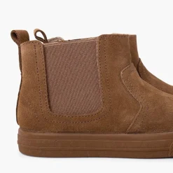 Menina Pisamonas Botas Sola Grossa Fecho-Eclair E Elastico Criancas